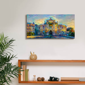 'Odessa Ukraine Opera and Ballet Theater' by Pedro Gavidia, Canvas Wall Art,24 x 12