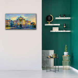 'Odessa Ukraine Opera and Ballet Theater' by Pedro Gavidia, Canvas Wall Art,40 x 20