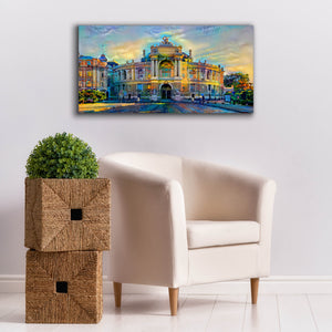 'Odessa Ukraine Opera and Ballet Theater' by Pedro Gavidia, Canvas Wall Art,40 x 20