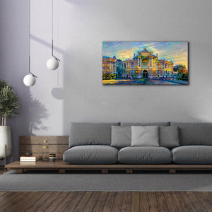 'Odessa Ukraine Opera and Ballet Theater' by Pedro Gavidia, Canvas Wall Art,60 x 30