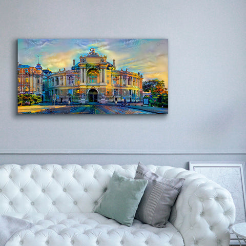 Image of 'Odessa Ukraine Opera and Ballet Theater' by Pedro Gavidia, Canvas Wall Art,60 x 30