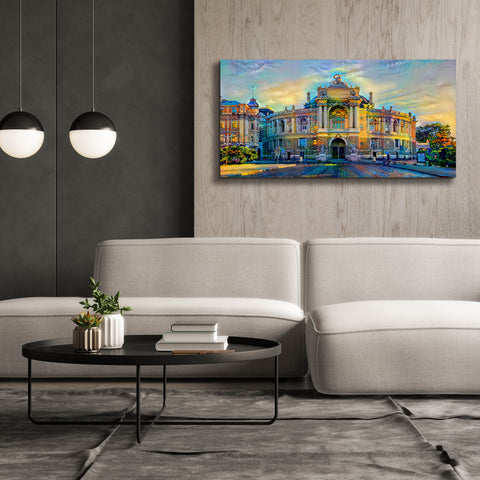 Image of 'Odessa Ukraine Opera and Ballet Theater' by Pedro Gavidia, Canvas Wall Art,60 x 30