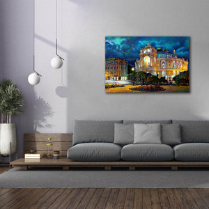 'Odessa Ukraine Opera and Ballet Theater Night' by Pedro Gavidia, Canvas Wall Art,60 x 40