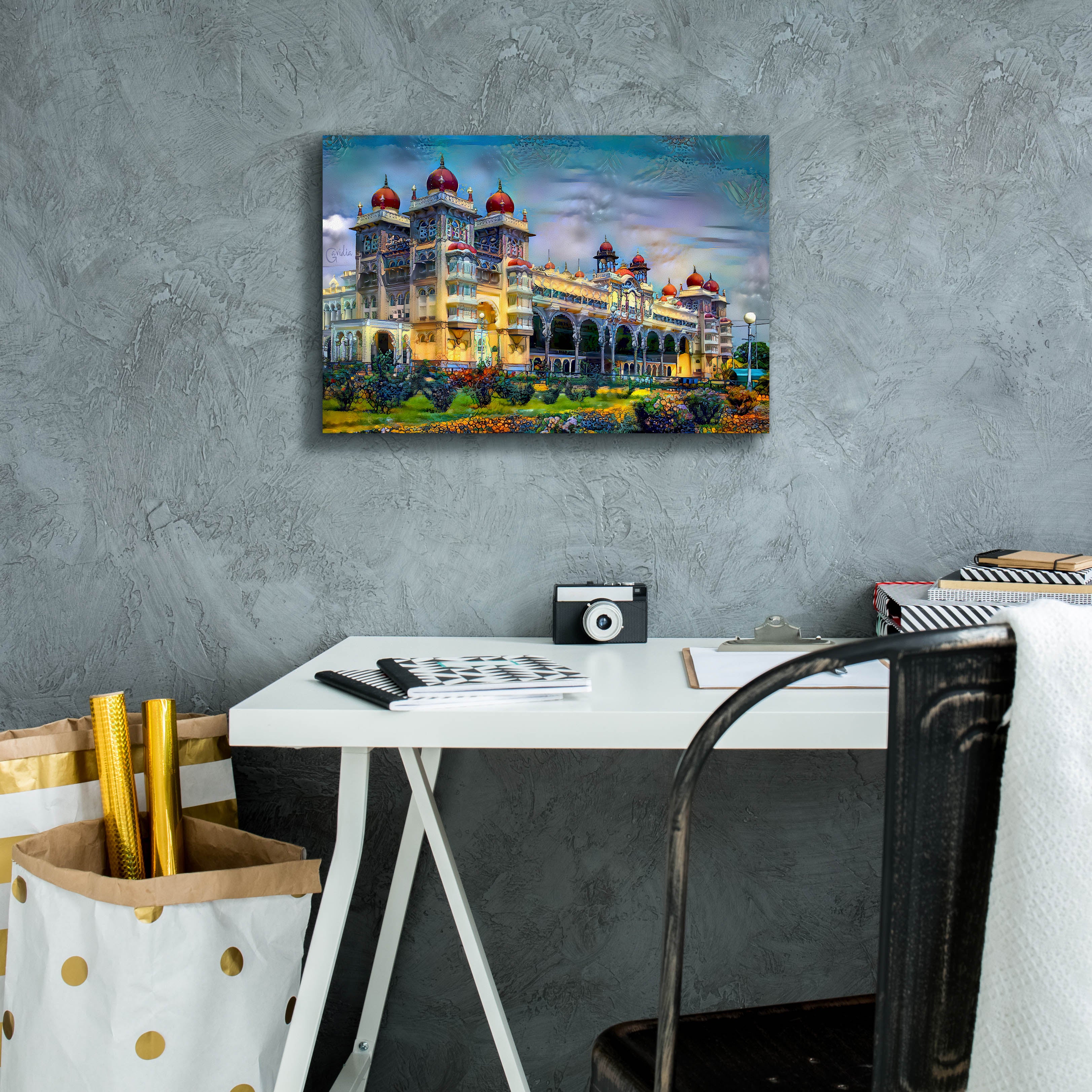 'Mysore India Royal Palace' by Pedro Gavidia, Canvas Wall Art,18 x 12