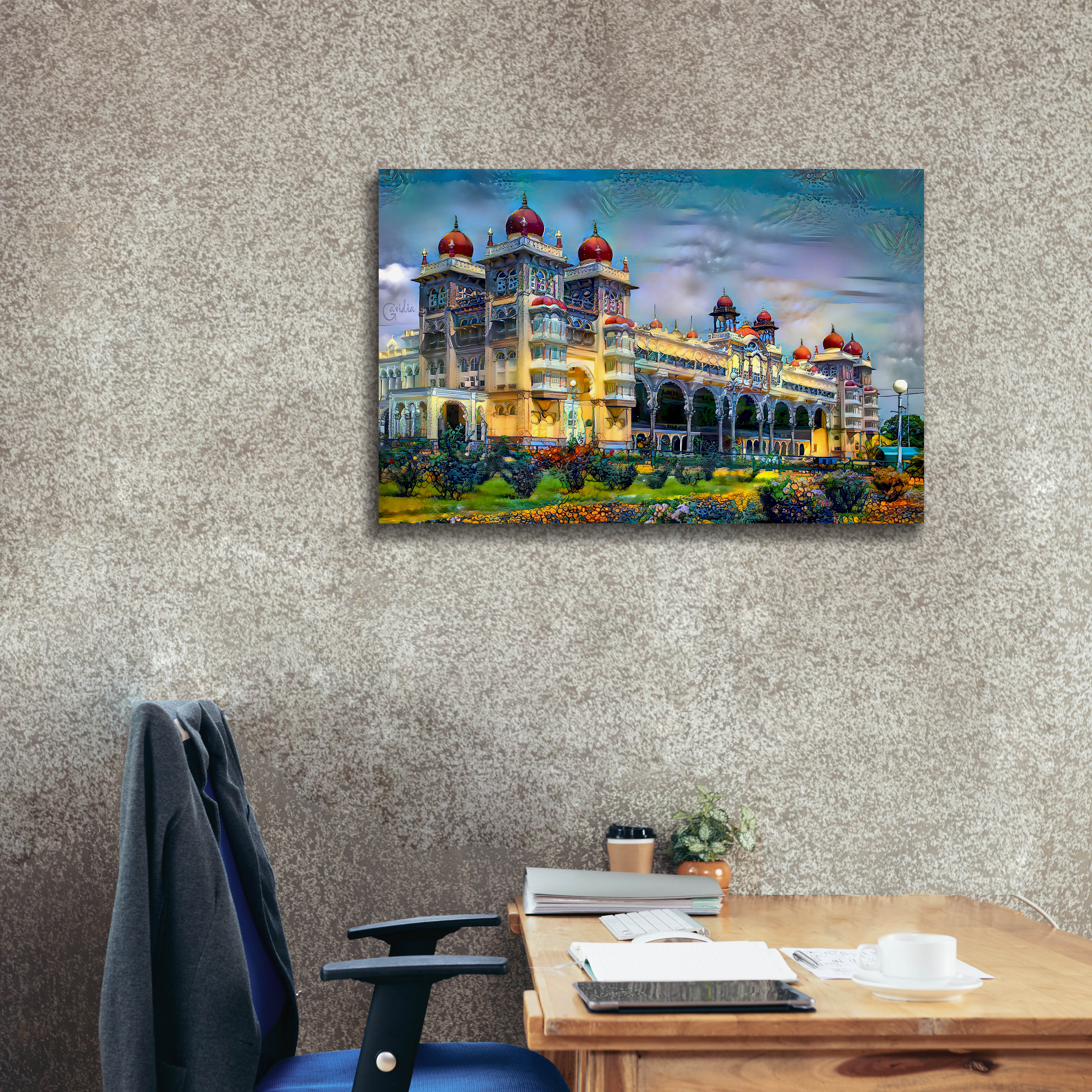 'Mysore India Royal Palace' by Pedro Gavidia, Canvas Wall Art,40 x 26