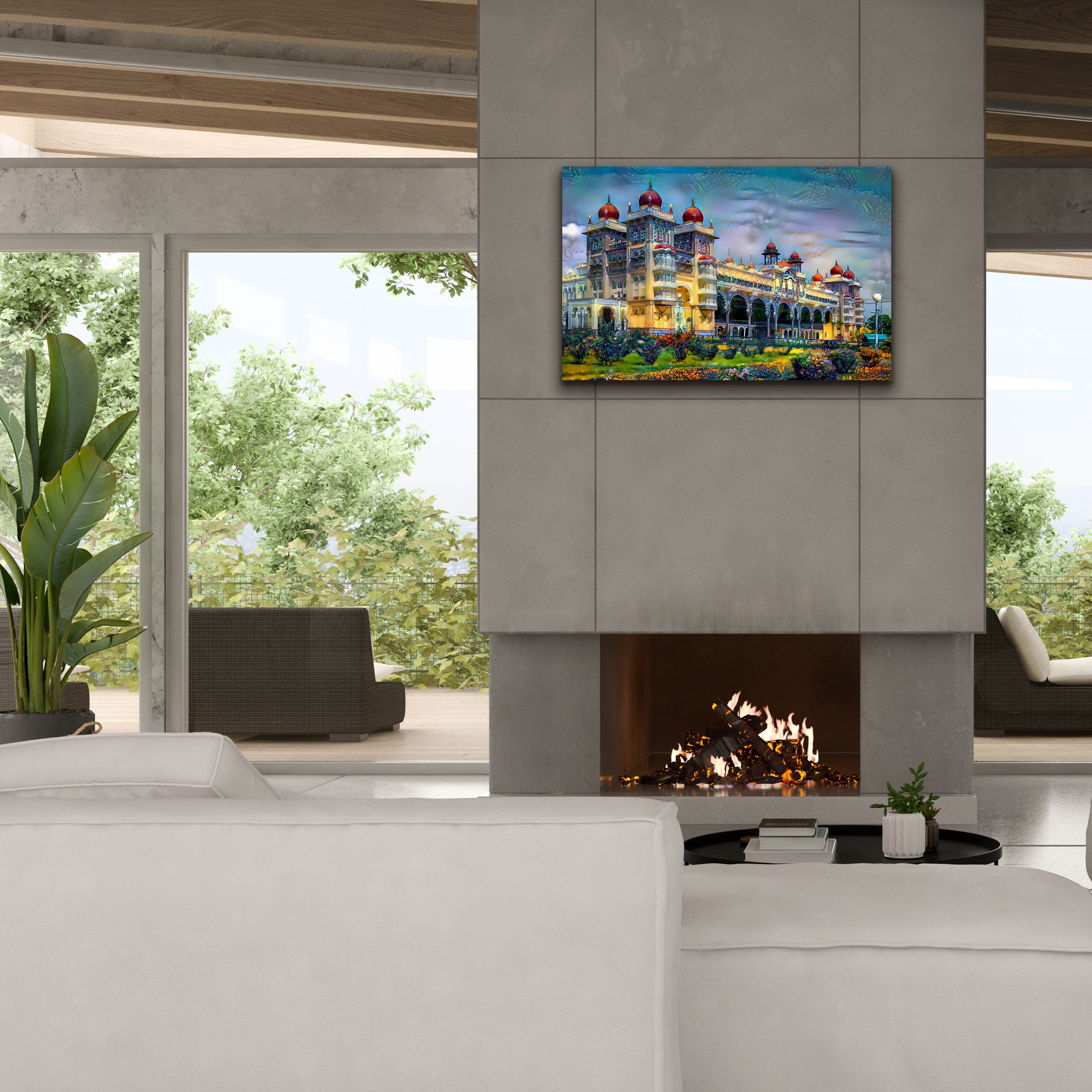 'Mysore India Royal Palace' by Pedro Gavidia, Canvas Wall Art,40 x 26