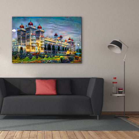 Image of 'Mysore India Royal Palace' by Pedro Gavidia, Canvas Wall Art,60 x 40