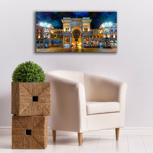 'Milan Italy Vitorio Emanuel II Night 2022' by Pedro Gavidia, Canvas Wall Art,40 x 20