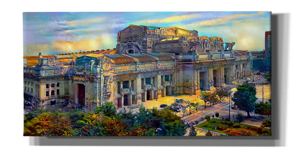 'Milan Italy Central Station' by Pedro Gavidia, Canvas Wall Art