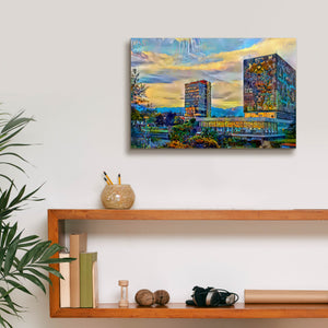 'Mexico City University City' by Pedro Gavidia, Canvas Wall Art,18 x 12