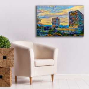 'Mexico City University City' by Pedro Gavidia, Canvas Wall Art,40 x 26