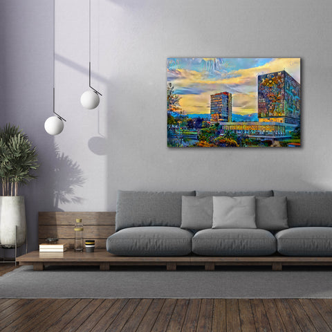 Image of 'Mexico City University City' by Pedro Gavidia, Canvas Wall Art,60 x 40