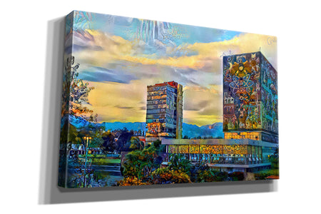 'Mexico City University City' by Pedro Gavidia, Canvas Wall Art