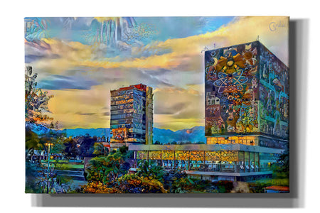 'Mexico City University City' by Pedro Gavidia, Canvas Wall Art