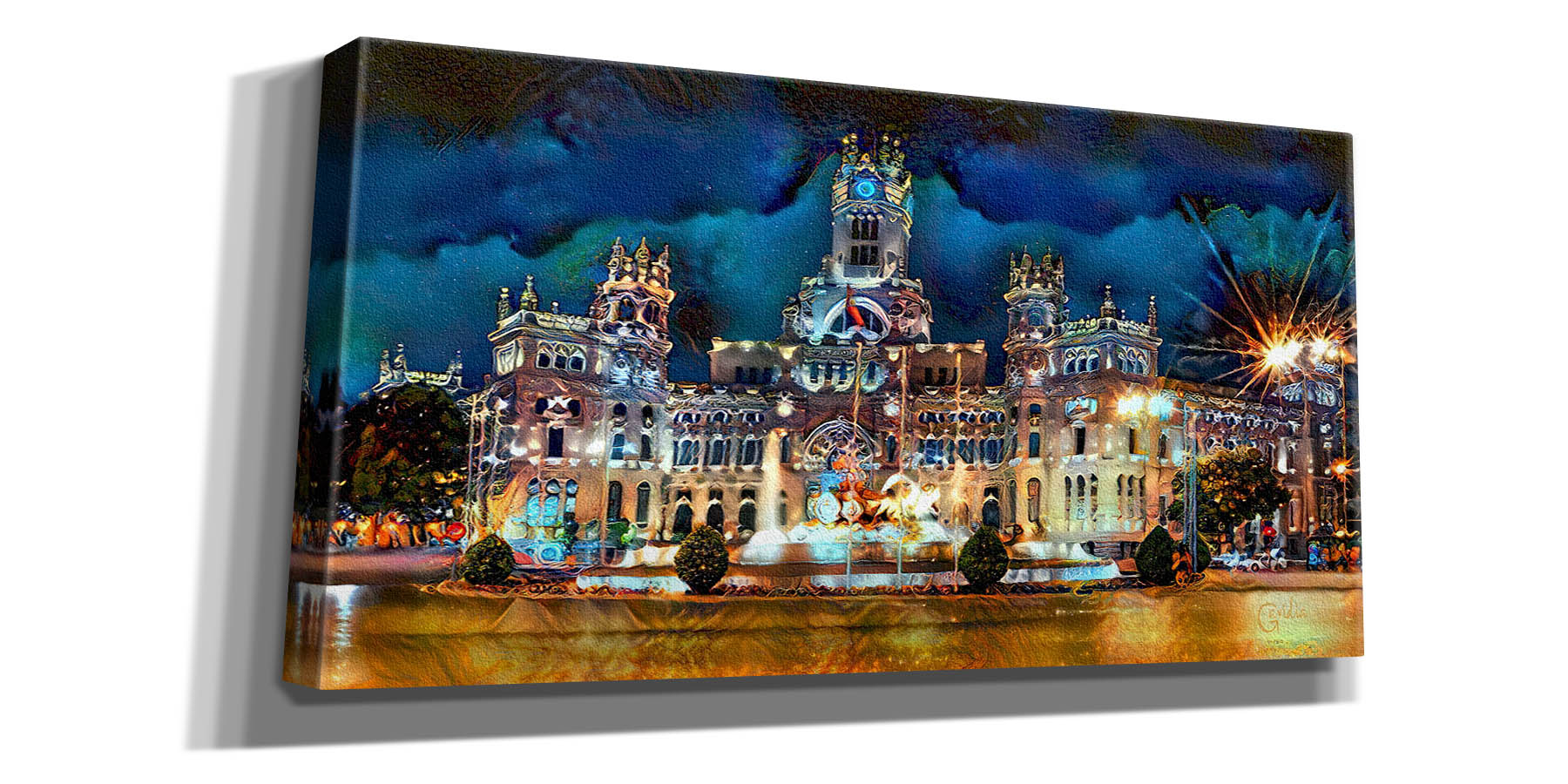'Madrid Spain Cibeles Palace' by Pedro Gavidia, Canvas Wall Art