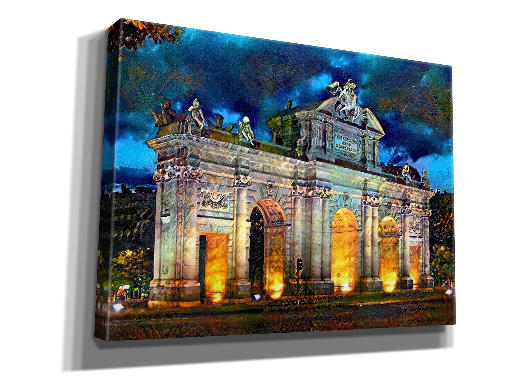 'Madrid Spain Alcala Gate' by Pedro Gavidia, Canvas Wall Art