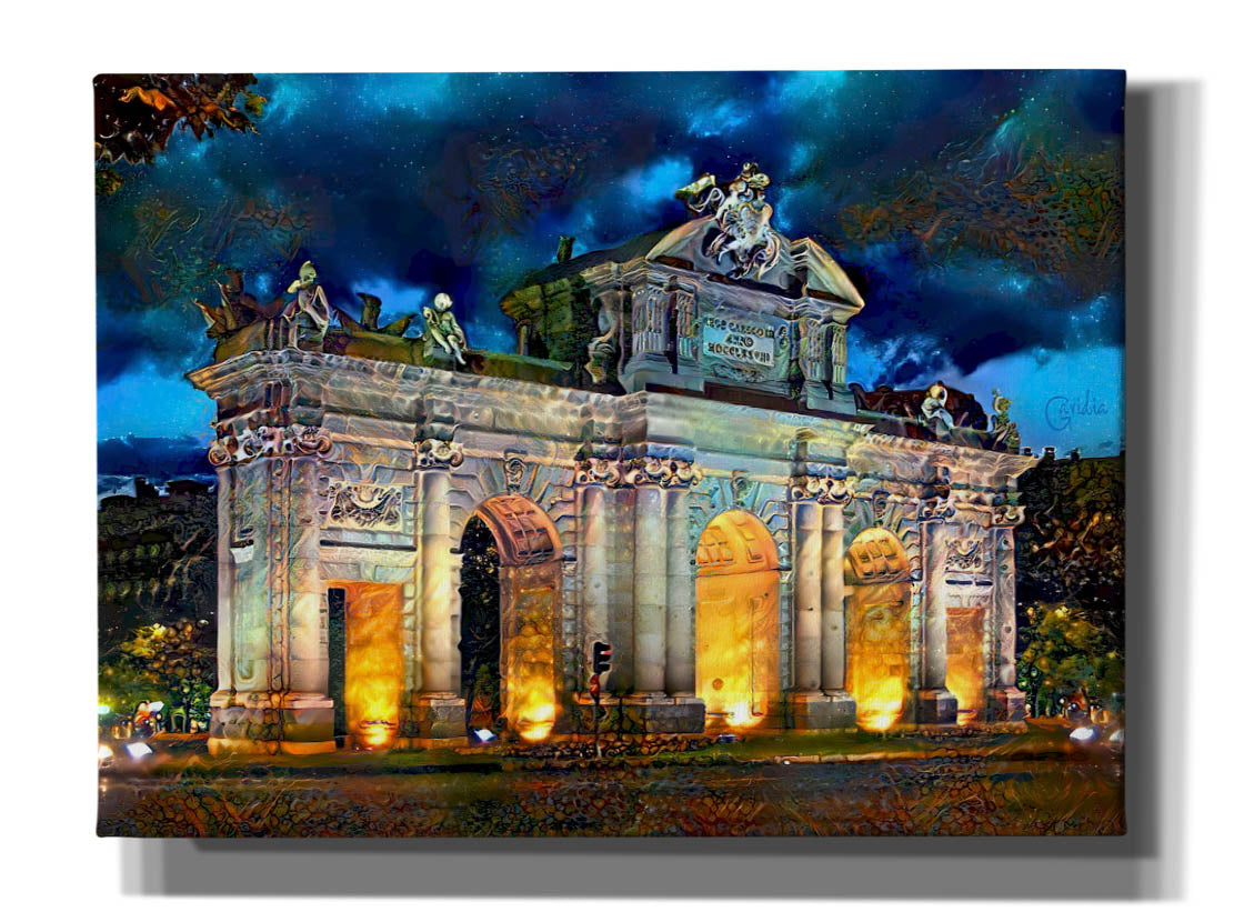 'Madrid Spain Alcala Gate' by Pedro Gavidia, Canvas Wall Art