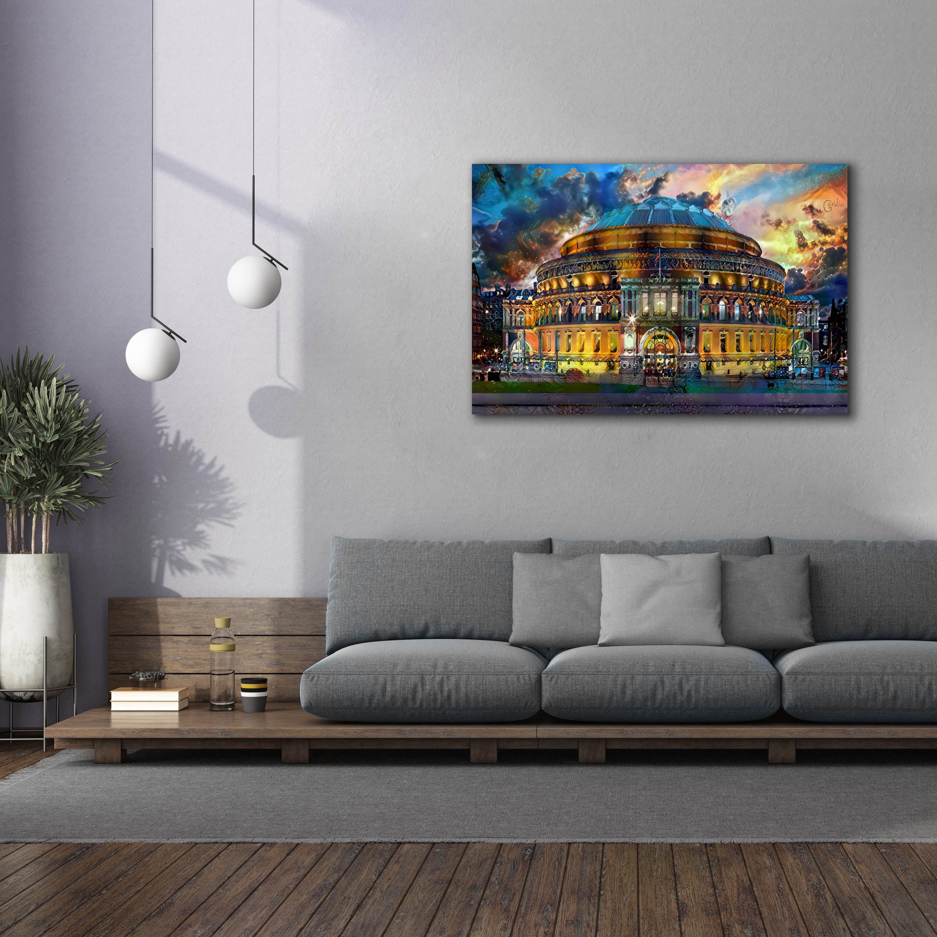'London England Royal Albert Hall' by Pedro Gavidia, Canvas Wall Art,60 x 40