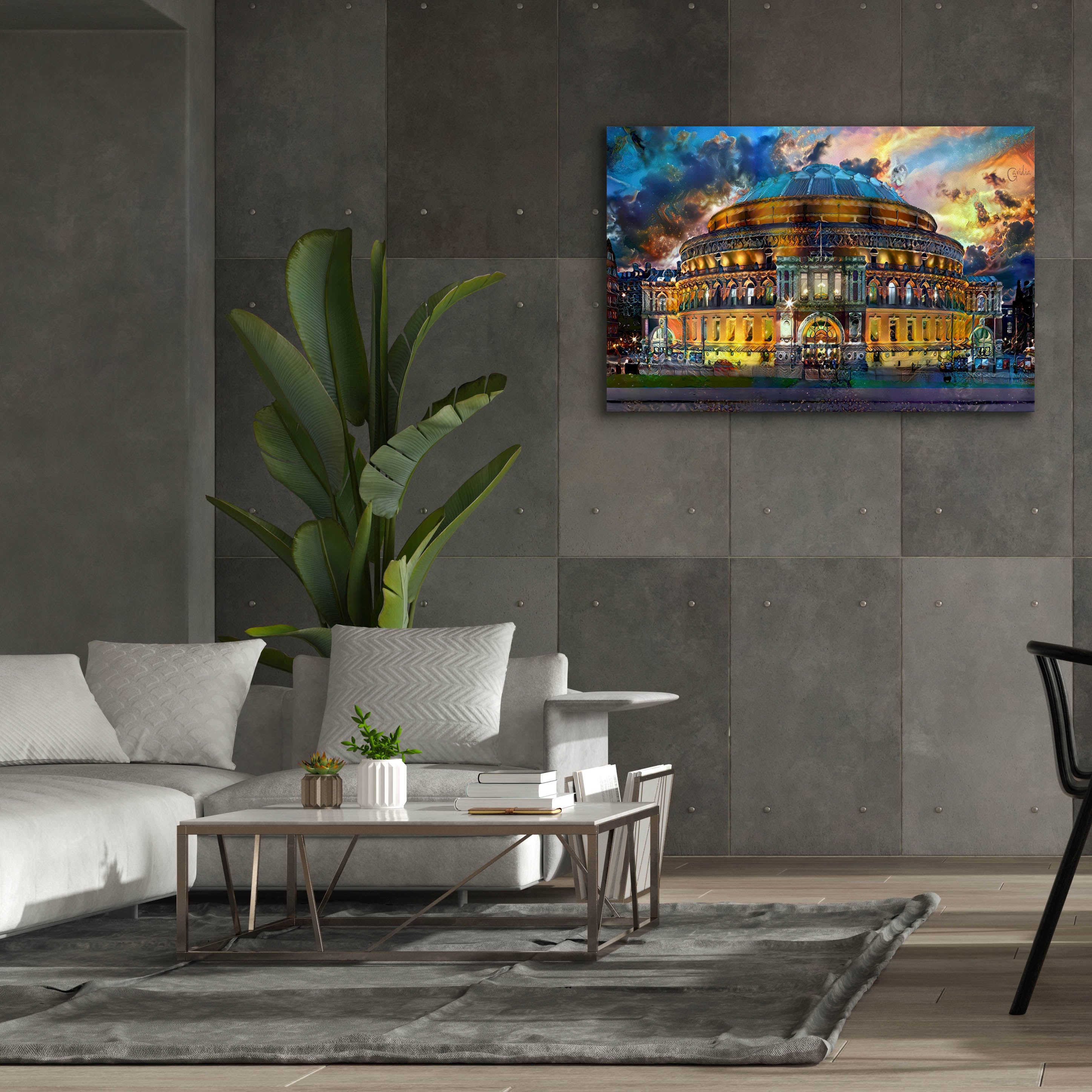 'London England Royal Albert Hall' by Pedro Gavidia, Canvas Wall Art,60 x 40