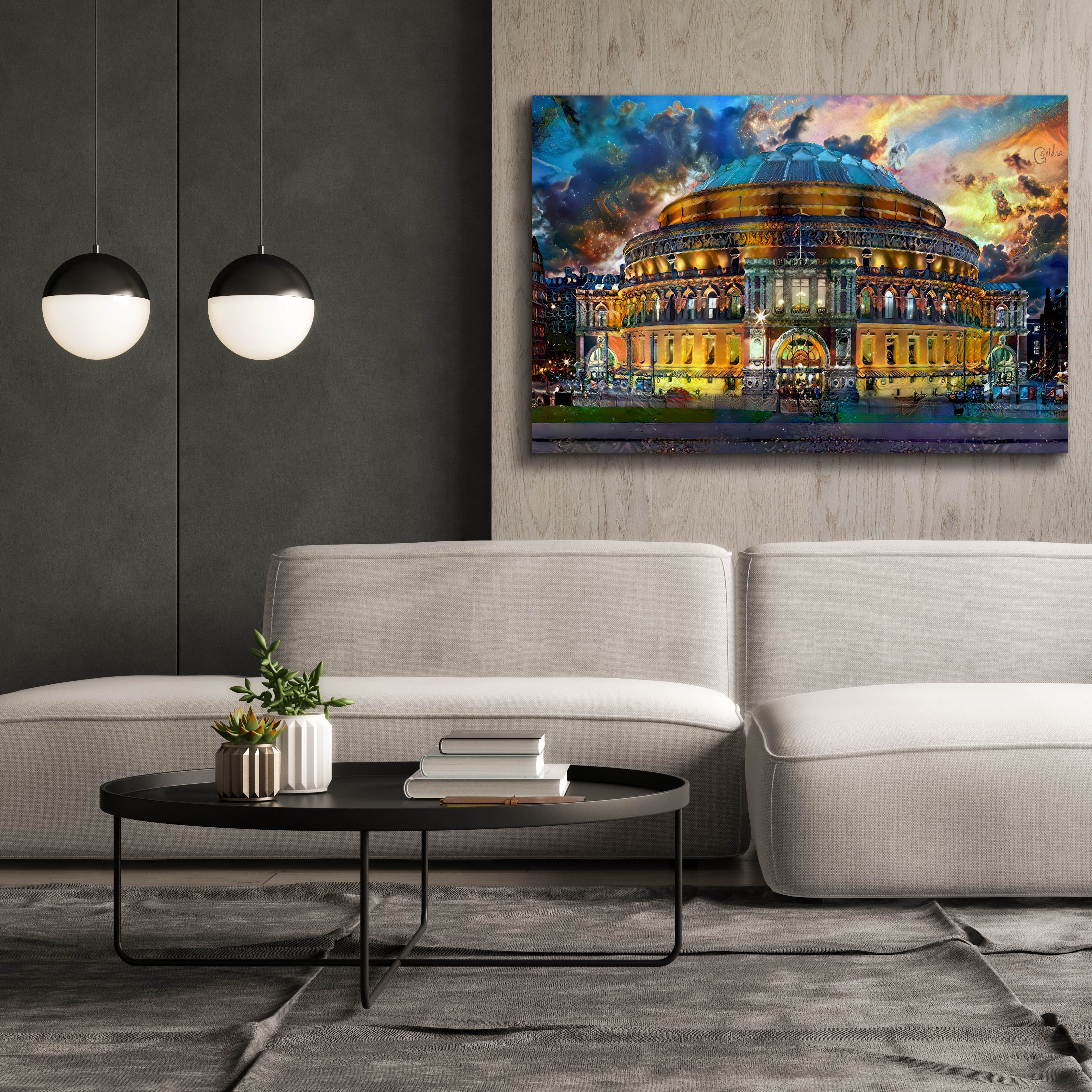 'London England Royal Albert Hall' by Pedro Gavidia, Canvas Wall Art,60 x 40