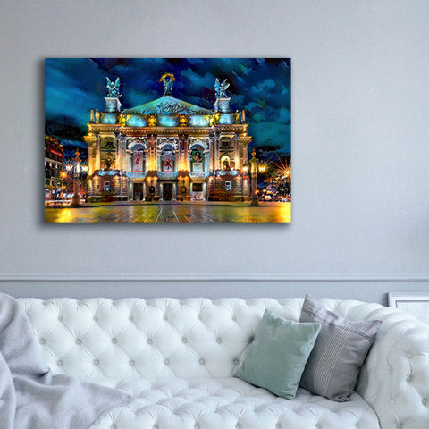 Image of 'Leopolis Ukraine Opera' by Pedro Gavidia, Canvas Wall Art,60 x 40