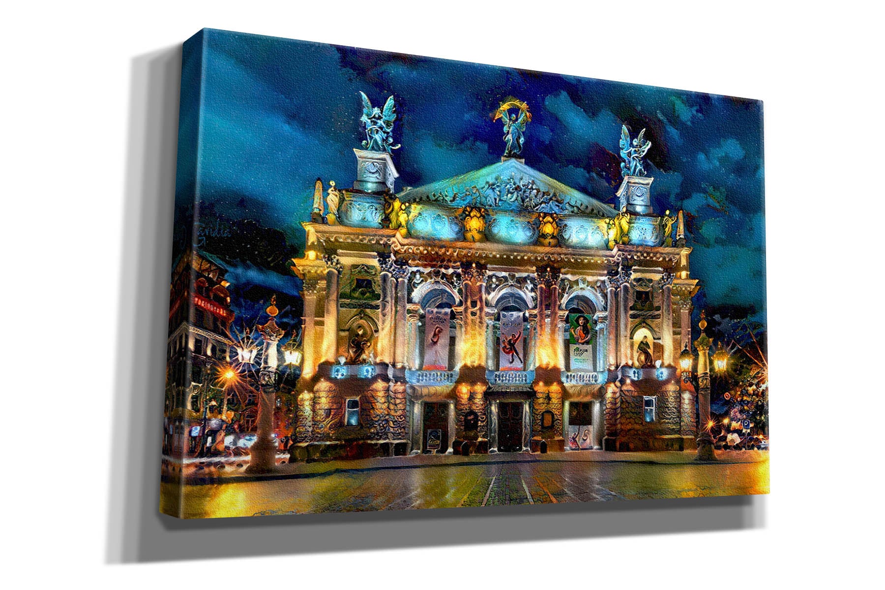 'Leopolis Ukraine Opera' by Pedro Gavidia, Canvas Wall Art