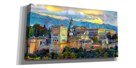 Image of 'Granada Spain La Alhambra' by Pedro Gavidia, Canvas Wall Art