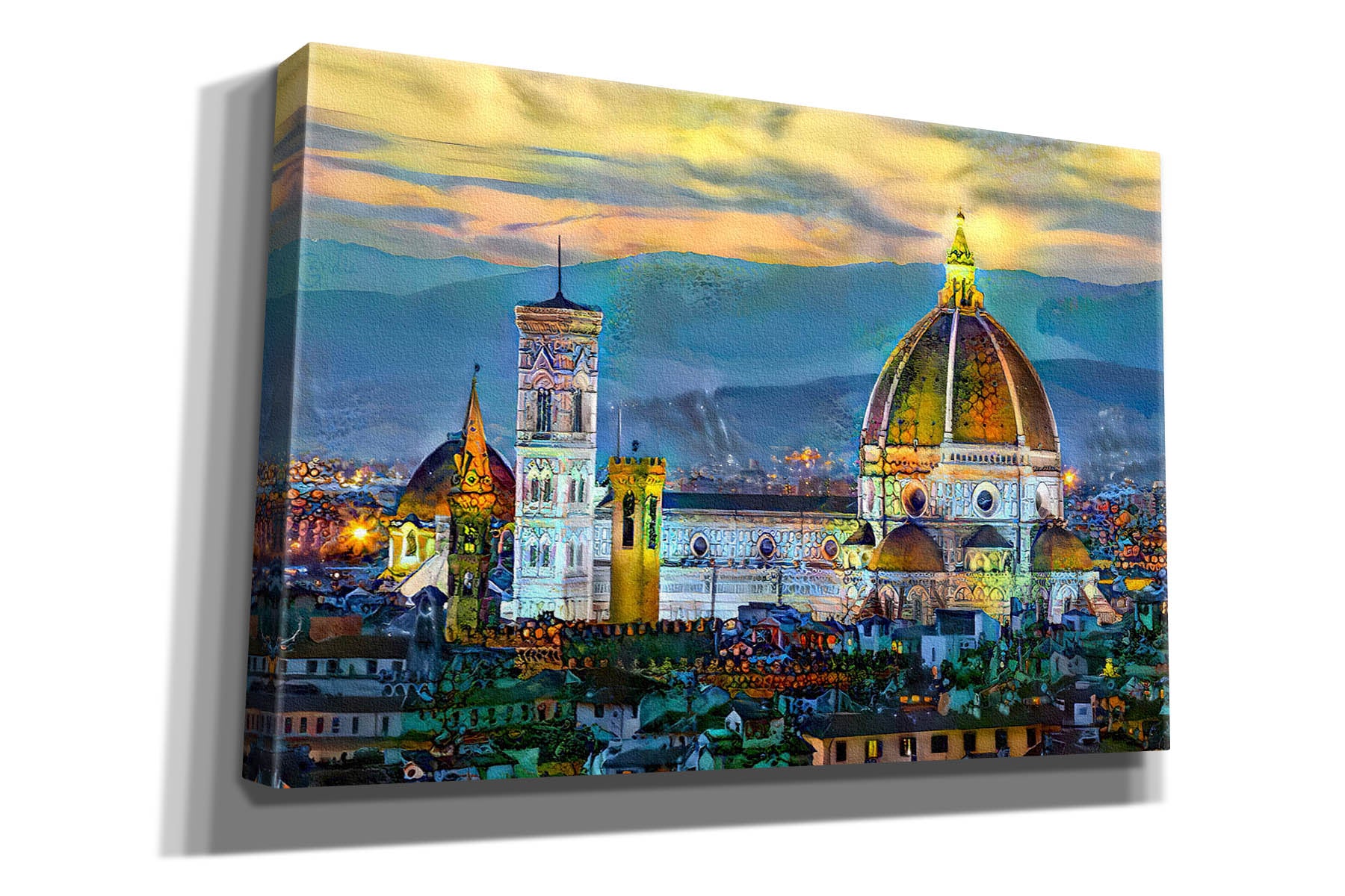 'Florence Italy Duomo Sunset' by Pedro Gavidia, Canvas Wall Art