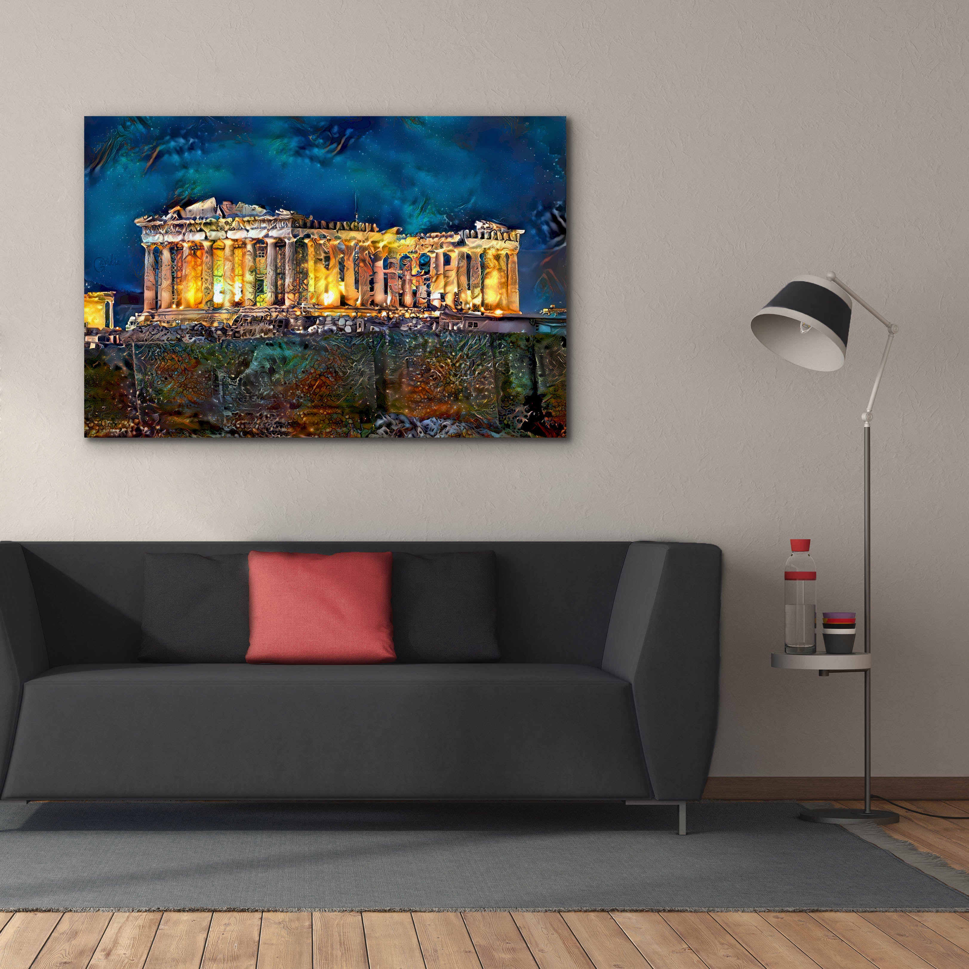 'Athens Greece Parthenon' by Pedro Gavidia, Canvas Wall Art,60 x 40