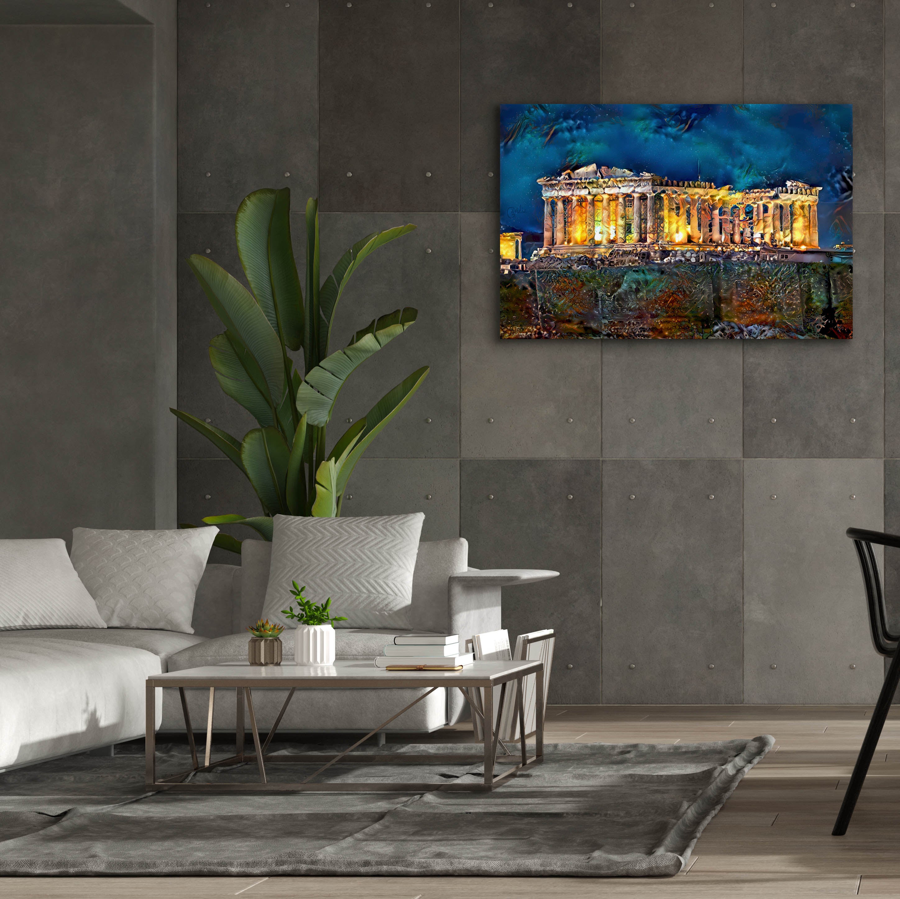 'Athens Greece Parthenon' by Pedro Gavidia, Canvas Wall Art,60 x 40