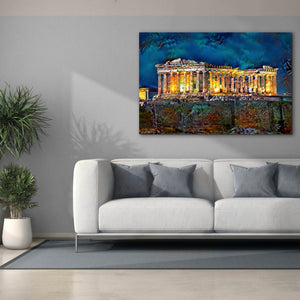 'Athens Greece Parthenon' by Pedro Gavidia, Canvas Wall Art,60 x 40