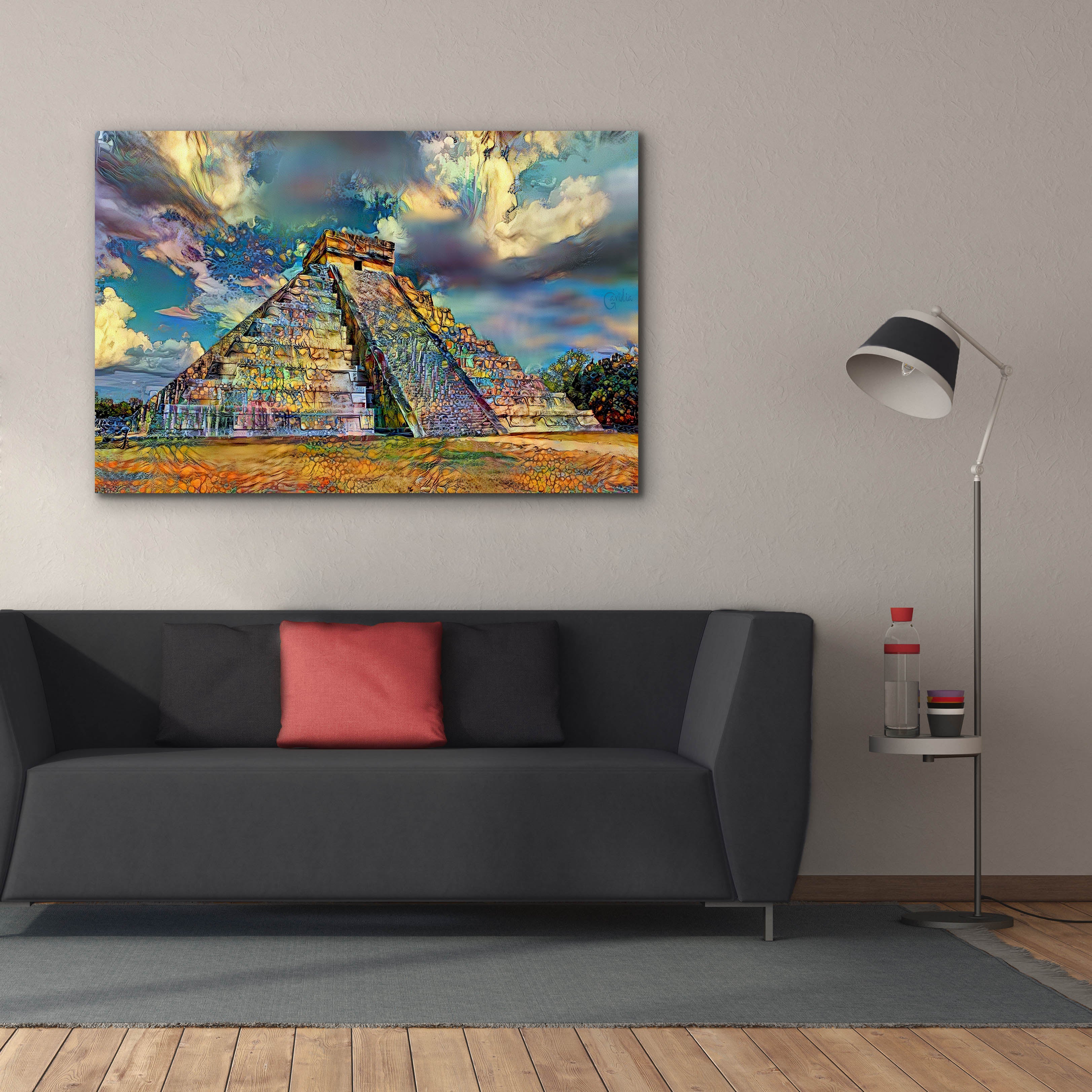 'Yucatan Mexico Chichen Itza' by Pedro Gavidia, Canvas Wall Art,60 x 40
