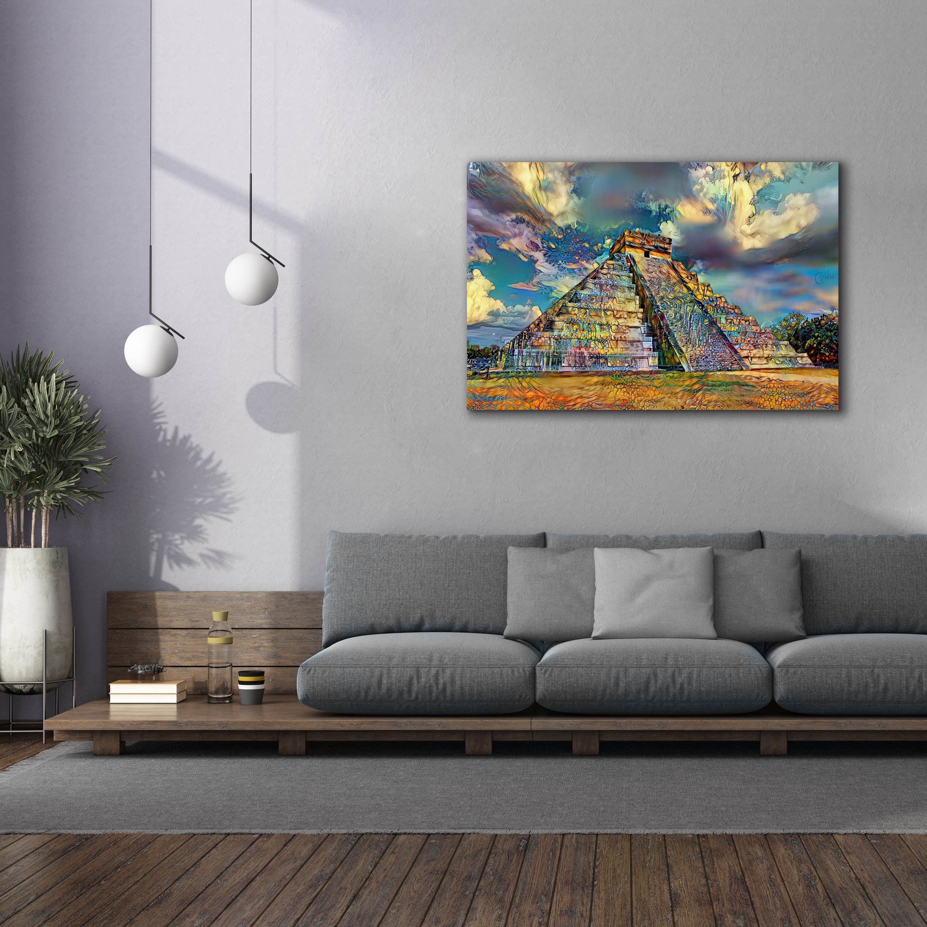 'Yucatan Mexico Chichen Itza' by Pedro Gavidia, Canvas Wall Art,60 x 40