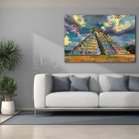 Image of 'Yucatan Mexico Chichen Itza' by Pedro Gavidia, Canvas Wall Art,60 x 40
