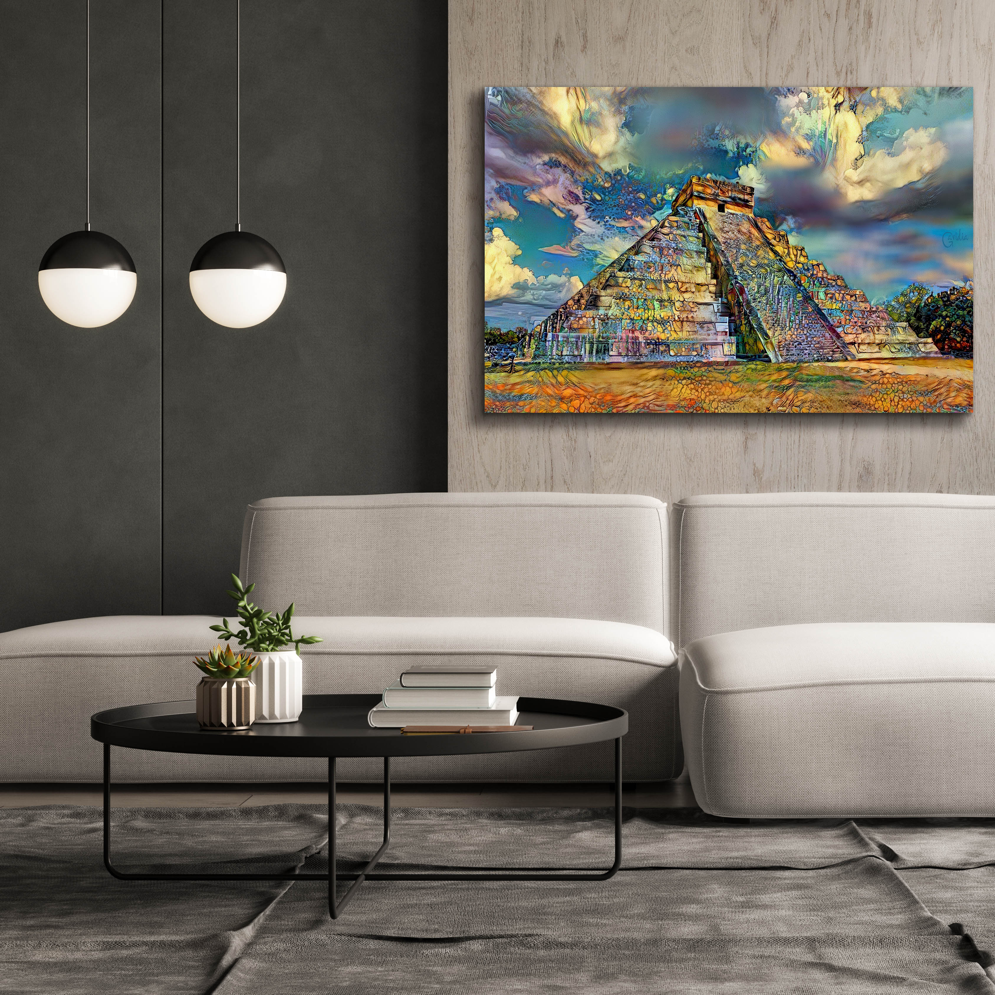 'Yucatan Mexico Chichen Itza' by Pedro Gavidia, Canvas Wall Art,60 x 40
