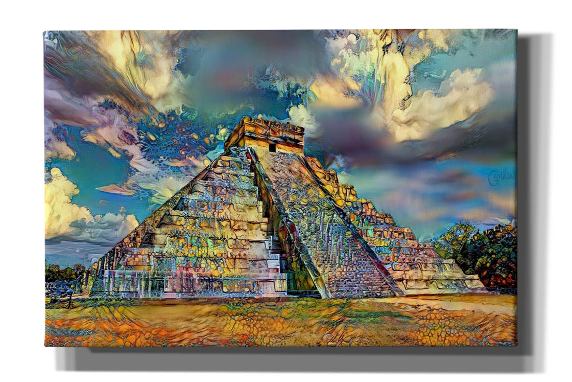 'Yucatan Mexico Chichen Itza' by Pedro Gavidia, Canvas Wall Art