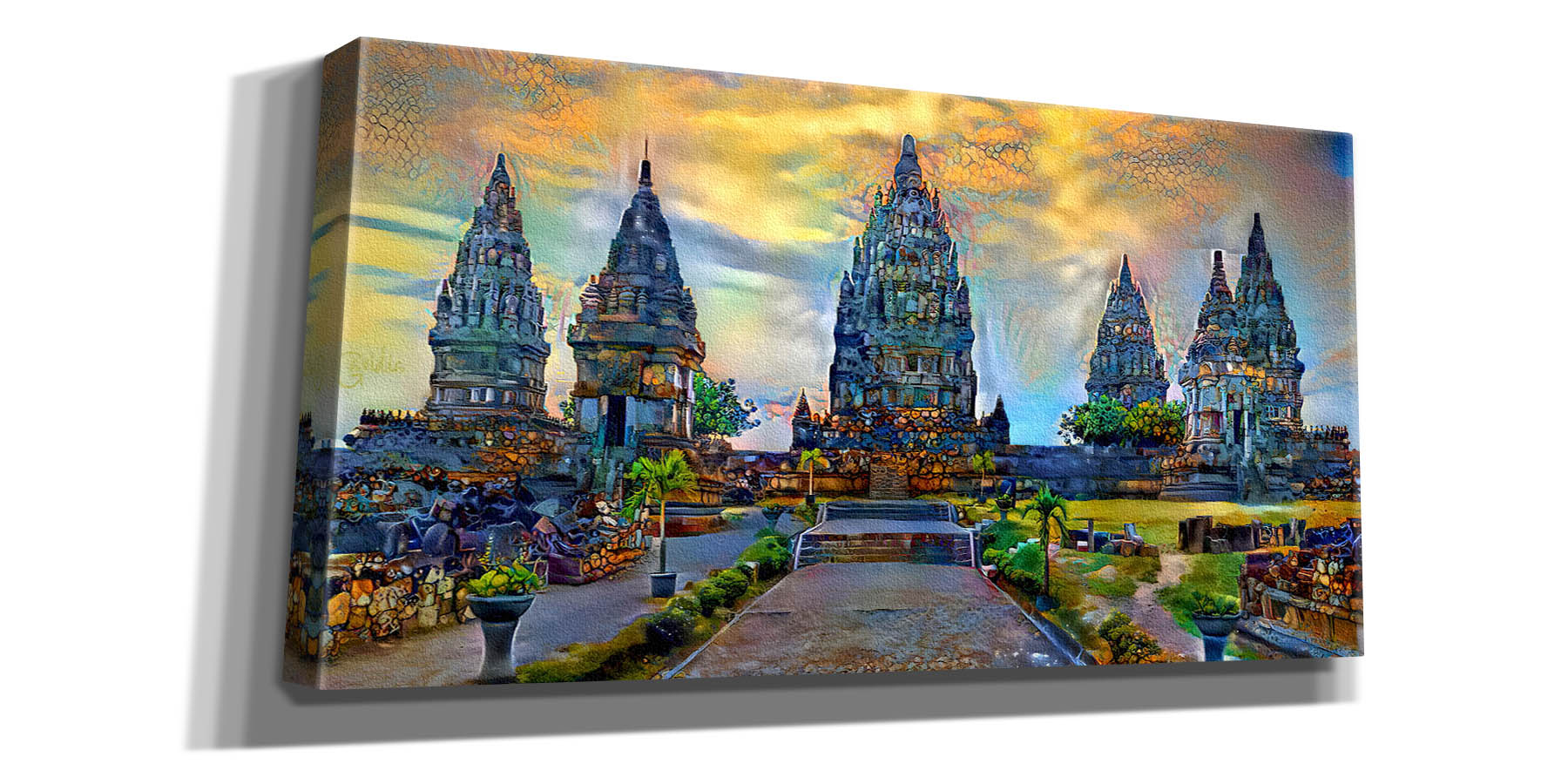 'Yogyakarta Indonesia Prambanan temple' by Pedro Gavidia, Canvas Wall Art