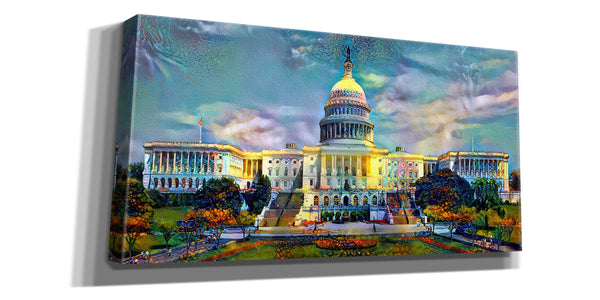 'Washington United States Capitol' by Pedro Gavidia, Canvas Wall Art