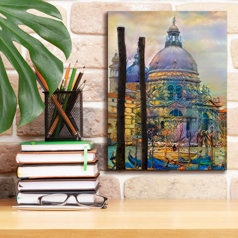 Image of 'Venice Italy The Salute Church of Saint Mary of Good Health' by Pedro Gavidia, Canvas Wall Art,12 x 16