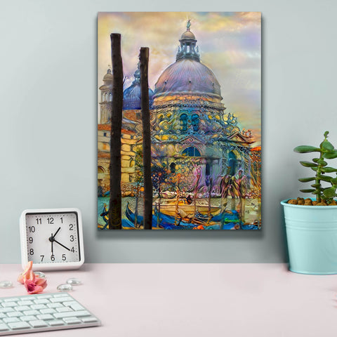 Image of 'Venice Italy The Salute Church of Saint Mary of Good Health' by Pedro Gavidia, Canvas Wall Art,12 x 16