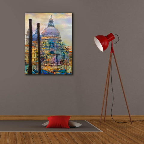 Image of 'Venice Italy The Salute Church of Saint Mary of Good Health' by Pedro Gavidia, Canvas Wall Art,26 x 34