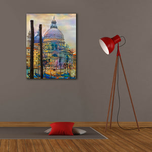 'Venice Italy The Salute Church of Saint Mary of Good Health' by Pedro Gavidia, Canvas Wall Art,26 x 34