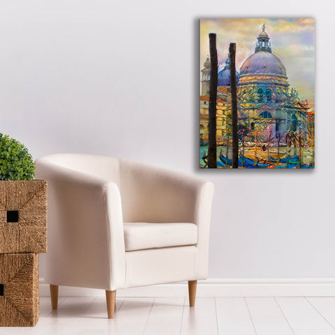 Image of 'Venice Italy The Salute Church of Saint Mary of Good Health' by Pedro Gavidia, Canvas Wall Art,26 x 34