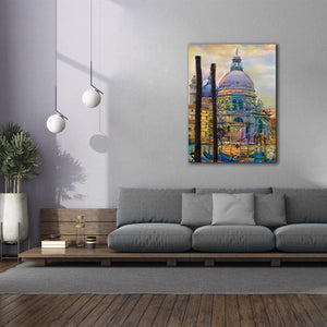 'Venice Italy The Salute Church of Saint Mary of Good Health' by Pedro Gavidia, Canvas Wall Art,40 x 54