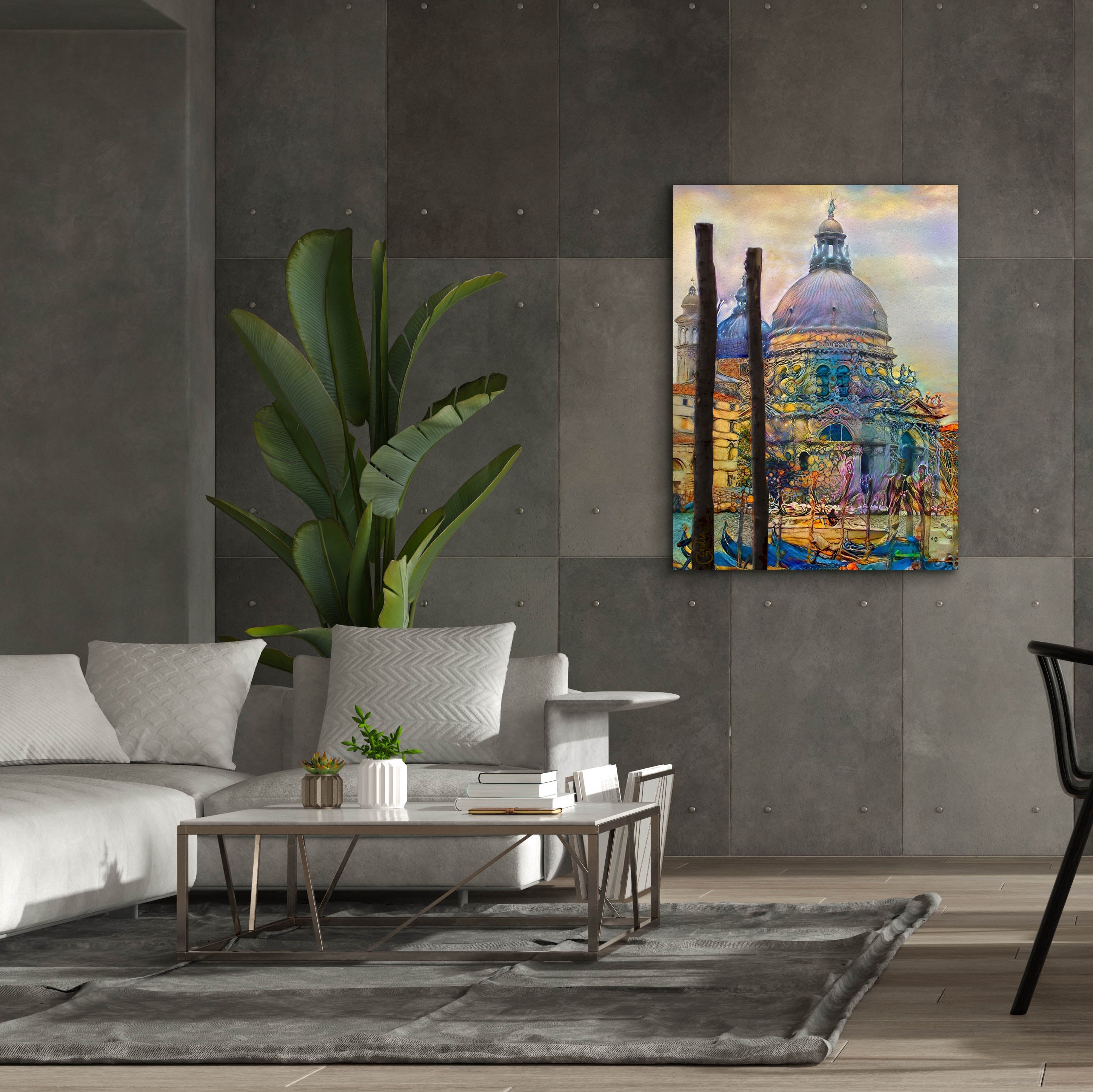 'Venice Italy The Salute Church of Saint Mary of Good Health' by Pedro Gavidia, Canvas Wall Art,40 x 54