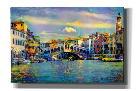 Image of 'Venice Italy Rialto Bridge' by Pedro Gavidia, Canvas Wall Art