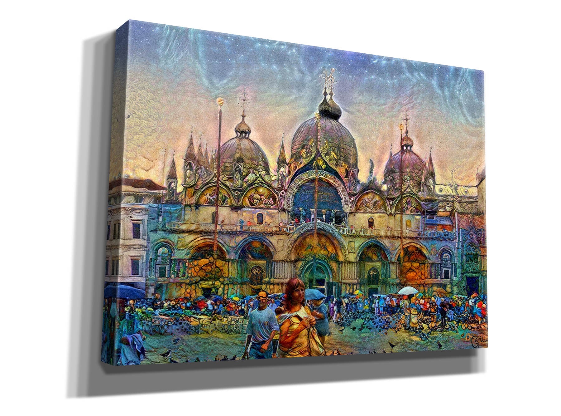 'Venice Italy Patriarchal Cathedral Basilica of Saint Mark' by Pedro Gavidia, Canvas Wall Art