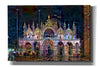 'Venice Italy Patriarchal Cathedral Basilica of Saint Mark at Night' by Pedro Gavidia, Canvas Wall Art