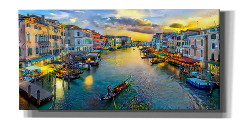 Image of 'Venice Italy Grand Canal' by Pedro Gavidia, Canvas Wall Art