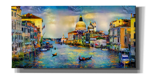 Image of 'Venice Italy Grand Canal and La Salute' by Pedro Gavidia, Canvas Wall Art